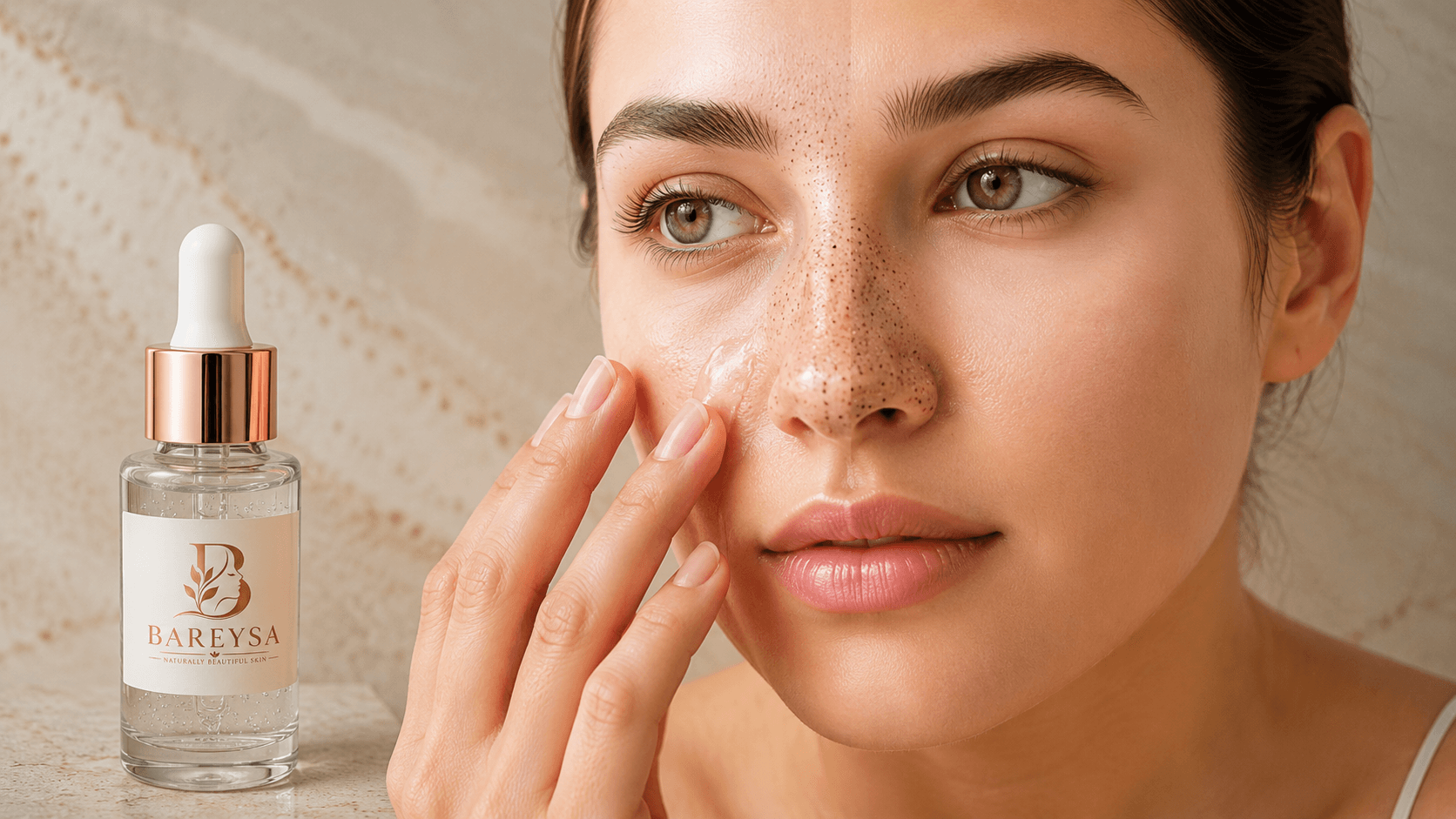 Blackhead removal treatment for clogged pores around the nose